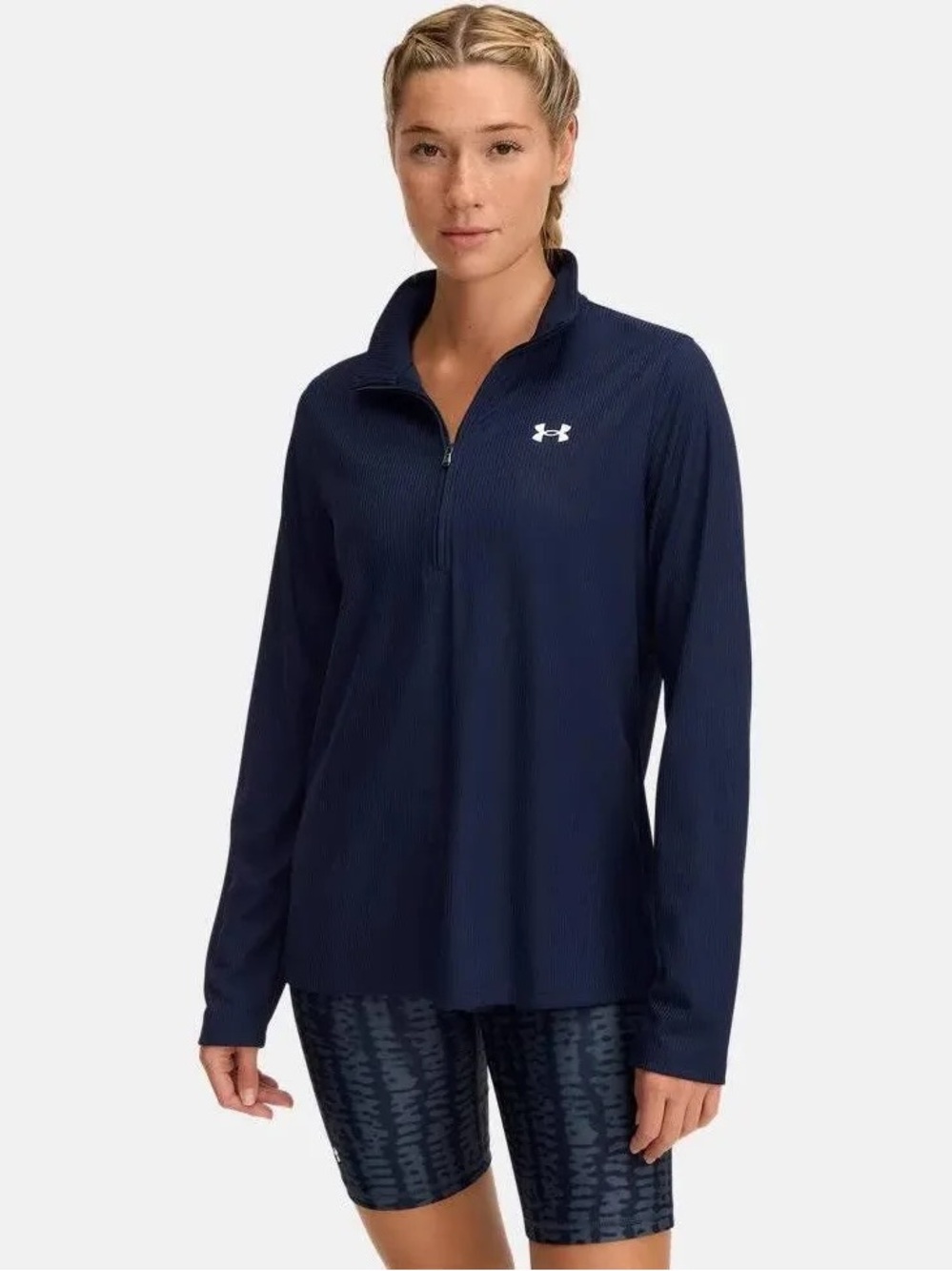 Under Armour Womens Tech Ribbed Half Zip Long Sleeve